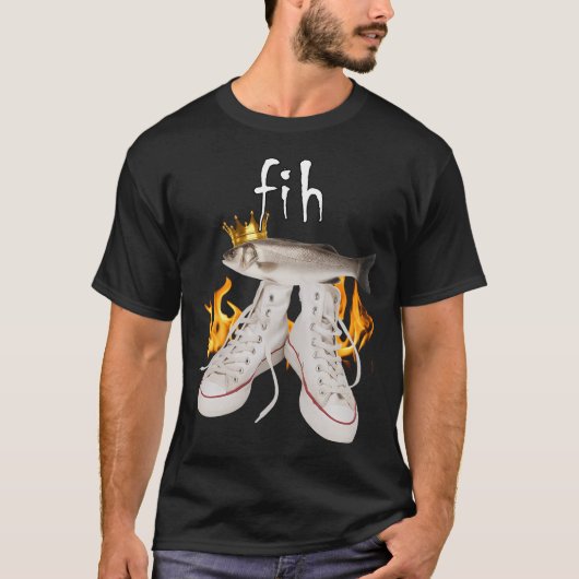 Fih Grappige Vis Meme T-shirt (Voorkant)