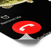 Fih Oproep Afwijzen Accepteren Grappige Telefoonge Poster (Hoek)