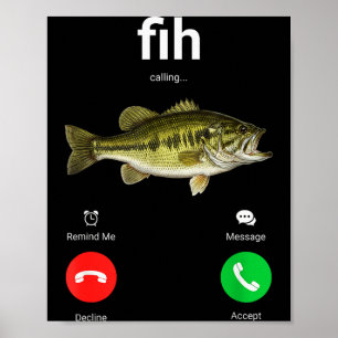 Fih Oproep Afwijzen Accepteren Grappige Telefoonge Poster