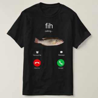 Fih Oproep Herinner me Bericht Weigeren Accepteren T-shirt