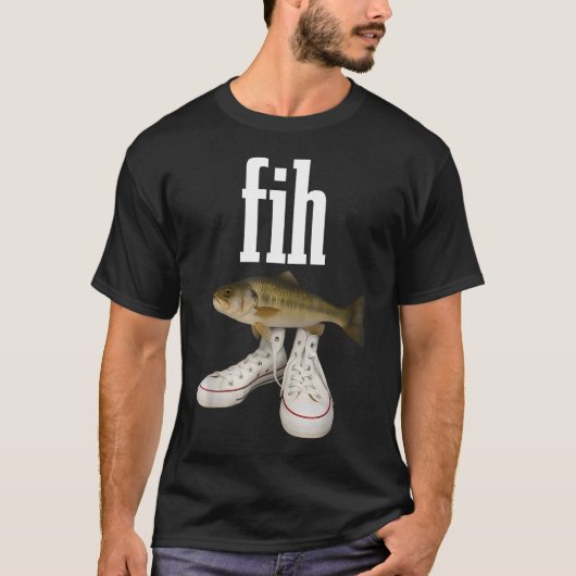 Fih Shoes Grappige Vis T-shirt (Voorkant)