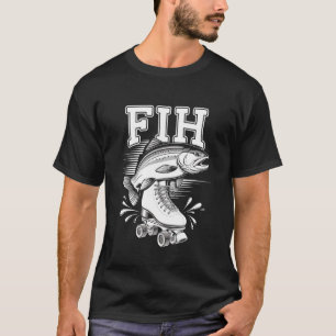 Fih T-shirt Schoenen Vis Grappig Verkeerd Geschrev
