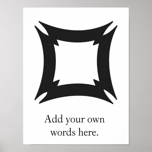 FIHANKRA | Adinkra Symbol of Security and Safety Poster (Voorkant)