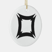 FIHANKRA | Symbool voor veiligheid en beveiliging  Keramisch Ornament (Rechts)