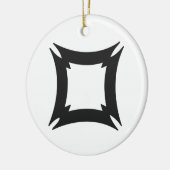 FIHANKRA | Symbool voor veiligheid en beveiliging  Keramisch Ornament (Links)