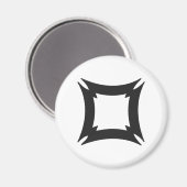 FIHANKRA | Symbool voor veiligheid en beveiliging  Magneet (Voorkant / Achterkant)