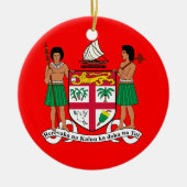 FIJI Aangepaste kerstversiering Keramisch Ornament (Voorkant)