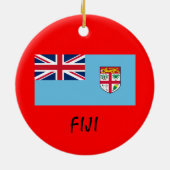 FIJI Aangepaste kerstversiering Keramisch Ornament (Achterkant)