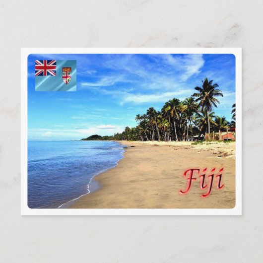 Fiji - Beach - Briefkaart (Voorkant)