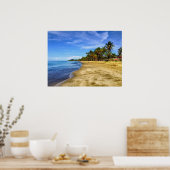 Fiji Beach Sand Sky Poster (Keuken)