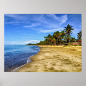 Fiji Beach Sand Sky Poster (Voorkant)