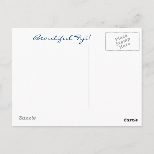 Fiji Briefkaart (Achterkant)