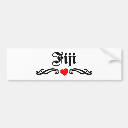 Fiji Bumpersticker (Voorkant)