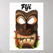 Fiji-carved masker poster (Voorkant)