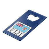 Fiji Creditkaart Flessenopener (Voorkant Gekanteld)