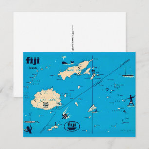 Fiji-eilanden ansichtkaart briefkaart