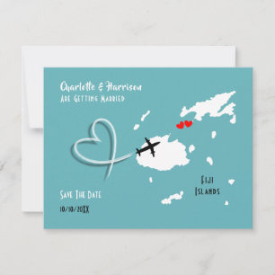 Fiji-eilanden Huwelijksbestemming Save The Date