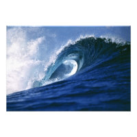 Fiji-eilanden, Tavarua, Cloudbreak. Een golf