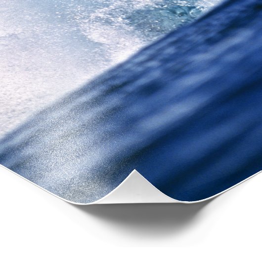 Fiji-eilanden, Tavarua, Cloudbreak. Een golf Foto Afdruk (Hoek)