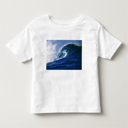 Fiji-eilanden, Tavarua, Cloudbreak. Een golf Kinder Shirts (Voorkant)
