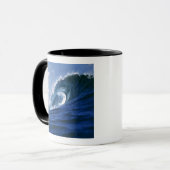 Fiji-eilanden, Tavarua, Cloudbreak. Een golf Mok (Voorkant links)