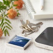 Fiji-eilanden, Tavarua, Cloudbreak. Een golf Sleutelhanger (Zijkant)