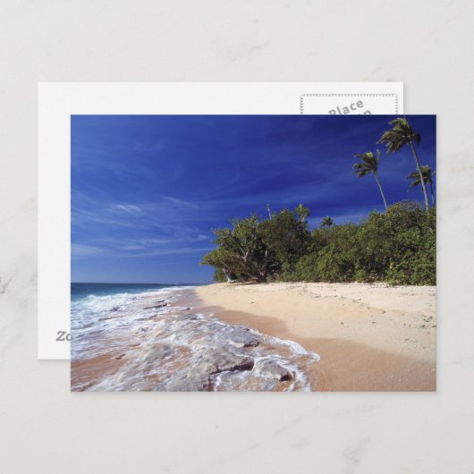 Fiji-eilanden, Tavarua. Dit strand op Tavarua, Briefkaart (Voorkant / Achterkant)