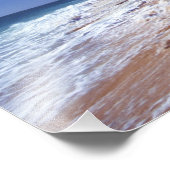 Fiji-eilanden, Tavarua. Dit strand op Tavarua, Foto Afdruk (Hoek)