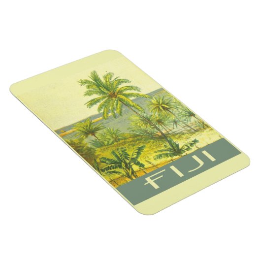 Fiji-eilanden — vintage-reisstijl magneet (Rechterzijde)