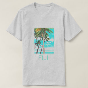 Fiji-eilanden Zomkokospalmen reizen T-shirt