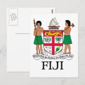FIJI - embleem/vlag/wapen/symbool Briefkaart (Voorkant / Achterkant)