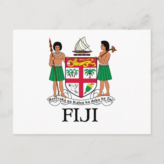 FIJI - embleem/vlag/wapenschild/symbool Briefkaart (Voorkant)