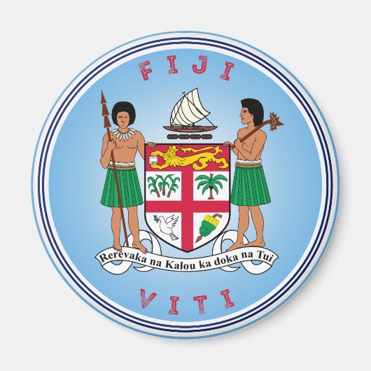 Fiji Erfgoed Embleem Magneet (Voorkant)