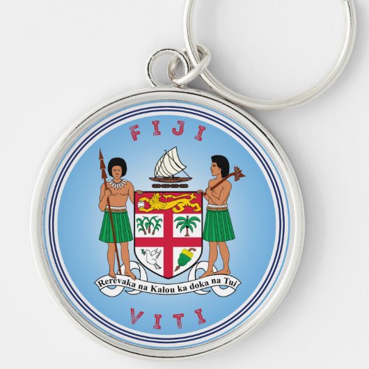 Fiji Erfgoed Embleem Sleutelhanger (Voorkant)