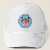 Fiji Erfgoed Embleem Trucker Pet (Voorkant)