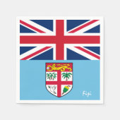 Fiji & Fiji Flag party mode / sportfans Servet (Voorkant)