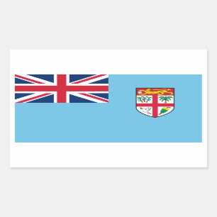 Fiji/Fijiaanse vlag Rechthoekige Sticker