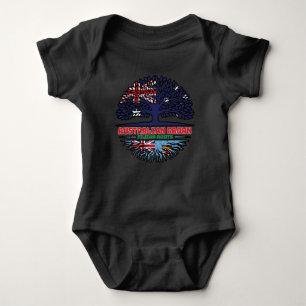 Fiji Fijian Australian Australia Tree Roots Flag Romper