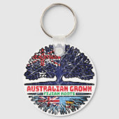 Fiji Fijian Australian Australia Tree Roots Flag Sleutelhanger (Achterkant)
