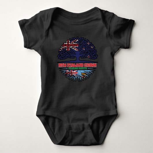 Fiji Fijian New Zealander New Zealand Tree Roots Romper (Voorkant)