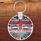 Fiji Fijian Uk Verenigd Koninkrijk - Britse boomst Sleutelhanger (Voorkant)