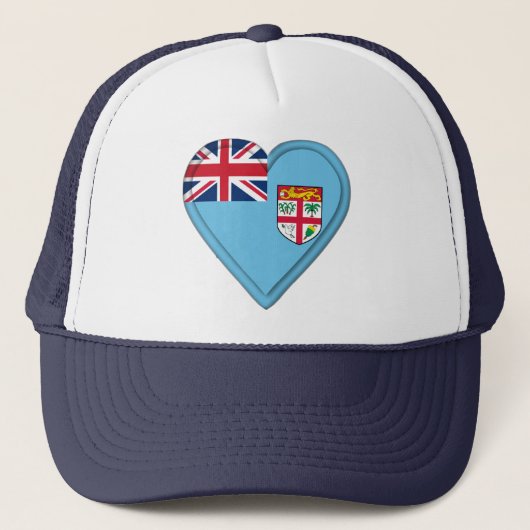 Fiji Fijian vlag Trucker Pet (Voorkant)