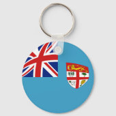 Fiji Fisheye Flag Sleutelhanger (Voorkant)