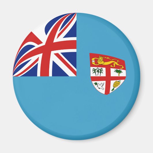 Fiji Fisheye Vlag Magneet (Voorkant)