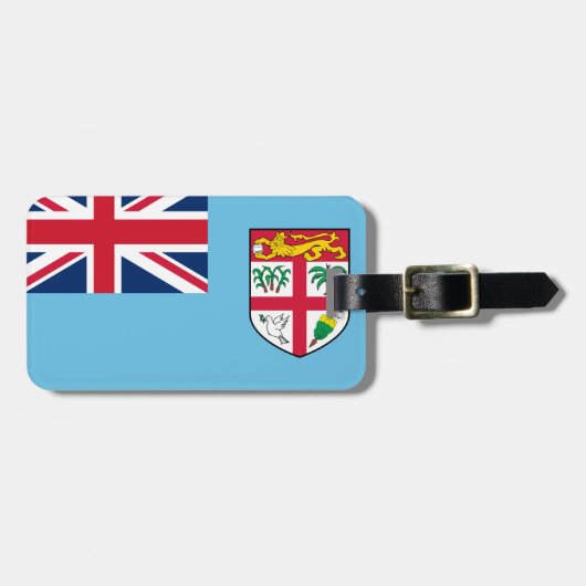 Fiji Flag Bagagelabel (Voorkant horizontaal)