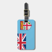 Fiji Flag Bagagelabel (Voorkant verticaal)