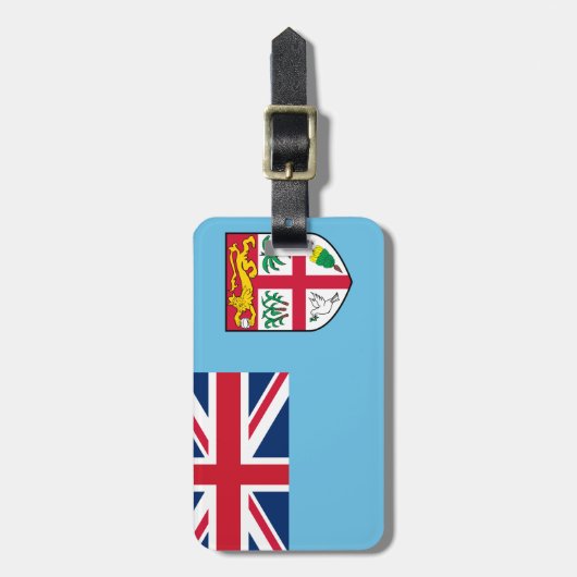 Fiji Flag Bagagelabel (Voorkant verticaal)