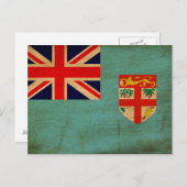 Fiji Flag Briefkaart (Voorkant / Achterkant)