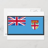 Fiji Flag Briefkaart (Voorkant / Achterkant)