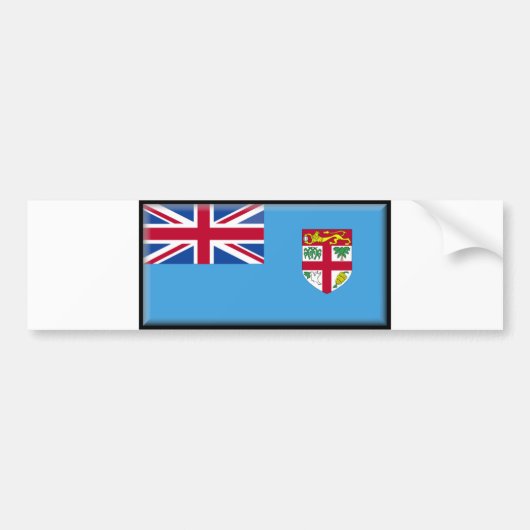 Fiji Flag Bumpersticker (Voorkant)